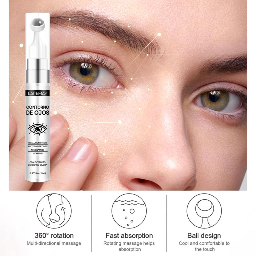 Крем для кожи вокруг глаз с гинкго — устраняет сухость и обезвоживание кожи вокруг глаз, осветляет кожу вокруг глаз и эффективно увлажняет, 15 мл