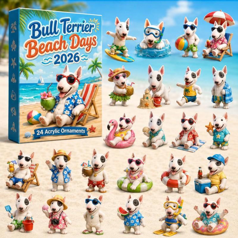 2026 Dog-Themed Christmas Advent Calendar Acrylic Blind Box Gift Kids Adults Decorative Hanging Ornament