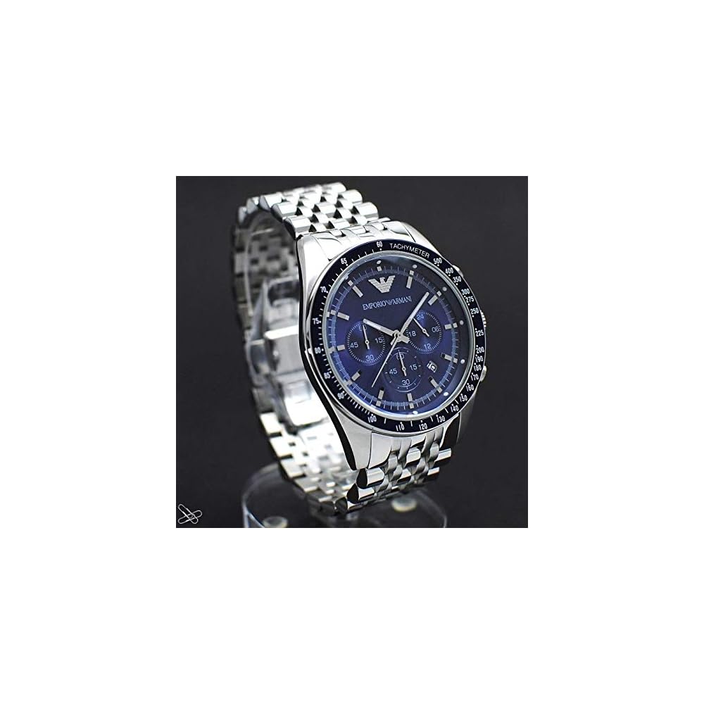 Emporio Armani AR6072 Men's Watch Stainless Steel Case Quartz Movement 43mm