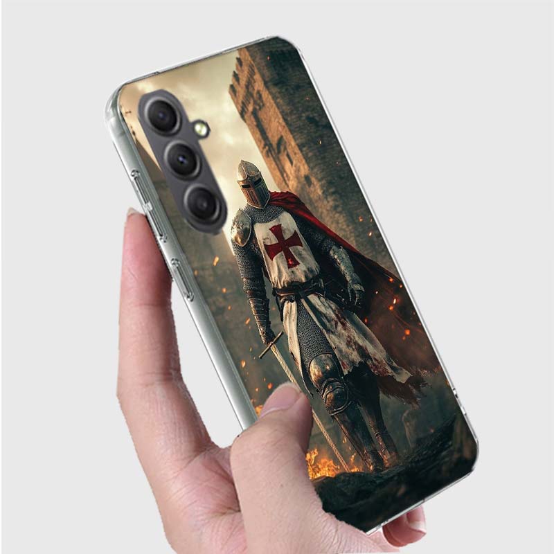 The Bright Red Crusade Phone Case for Samsung A16 A26 A36 A56 A17 A37 A57 A07 A06 A02S A03 A04S A05S Galaxy Note 20 10 A50S A71