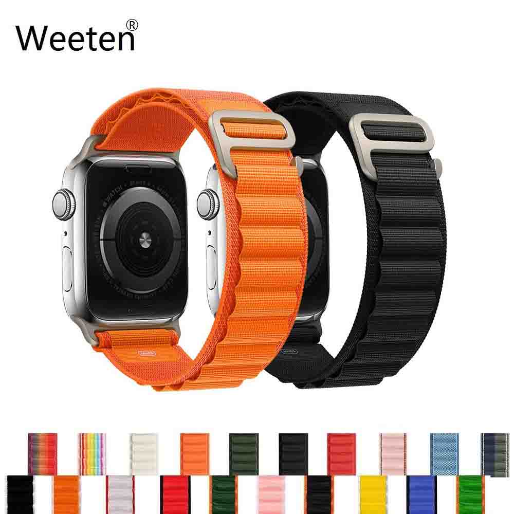 Ремешок Alpine Loop для iWatch Series S10 Ultra 2 Series 9 7 6 5 3 SE 8 Ремешок для часов Apple Watch 49 мм 44 мм 40 мм 45 мм 41 мм 42 мм 38 мм 46 мм