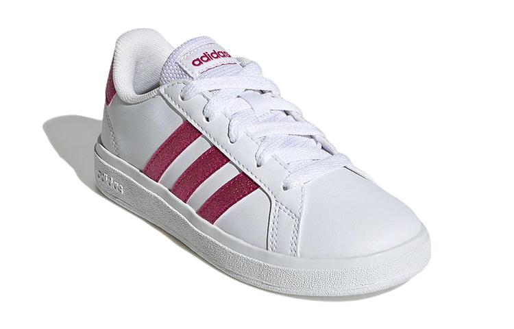 adidas Grand Court 2.0 для больших детей 'Белый Насыщенный Малиновый' GY4764