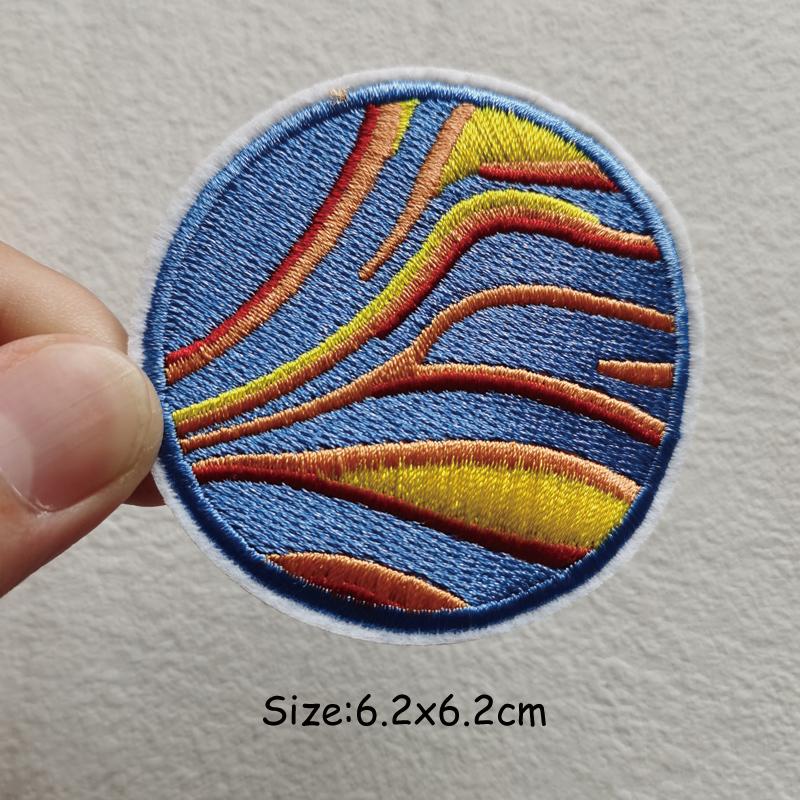 DIY UFO Patch Iron On Patches On Clothes Heat-adhesive Embroidered Patches For Clothing Alien Patch For Clothes Jackets