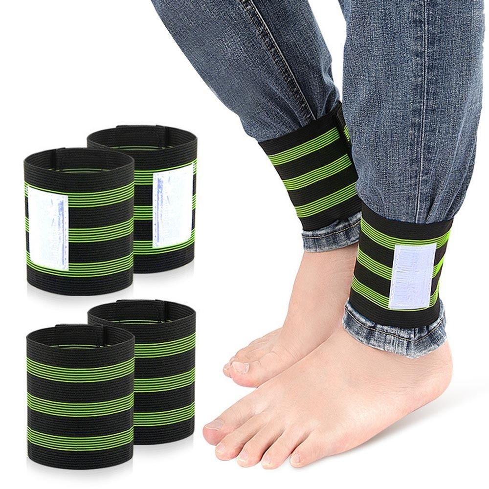2pcs High Visibility Bicycle Ankle Strap Reflective Reflector Tape Straps Bicycle Pants Belt