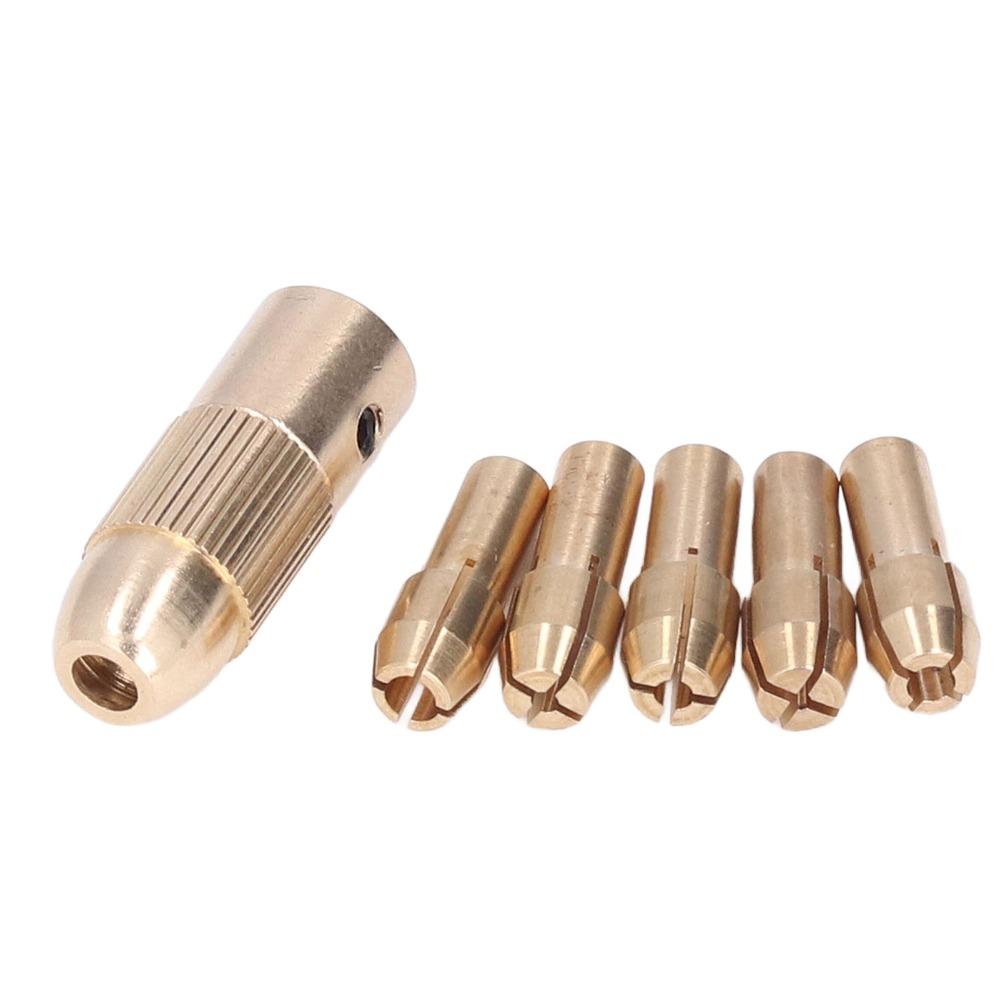 3 sets 4 Jaw Brass Drill Chuck Allen Wrench Included Electric Drill Chuck For Mini Electric Drills