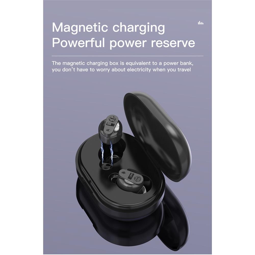 Пожилой слуховой аппарат Bluetooth внешний вид усилитель звука магнитная зарядная камера звуковой коллектор