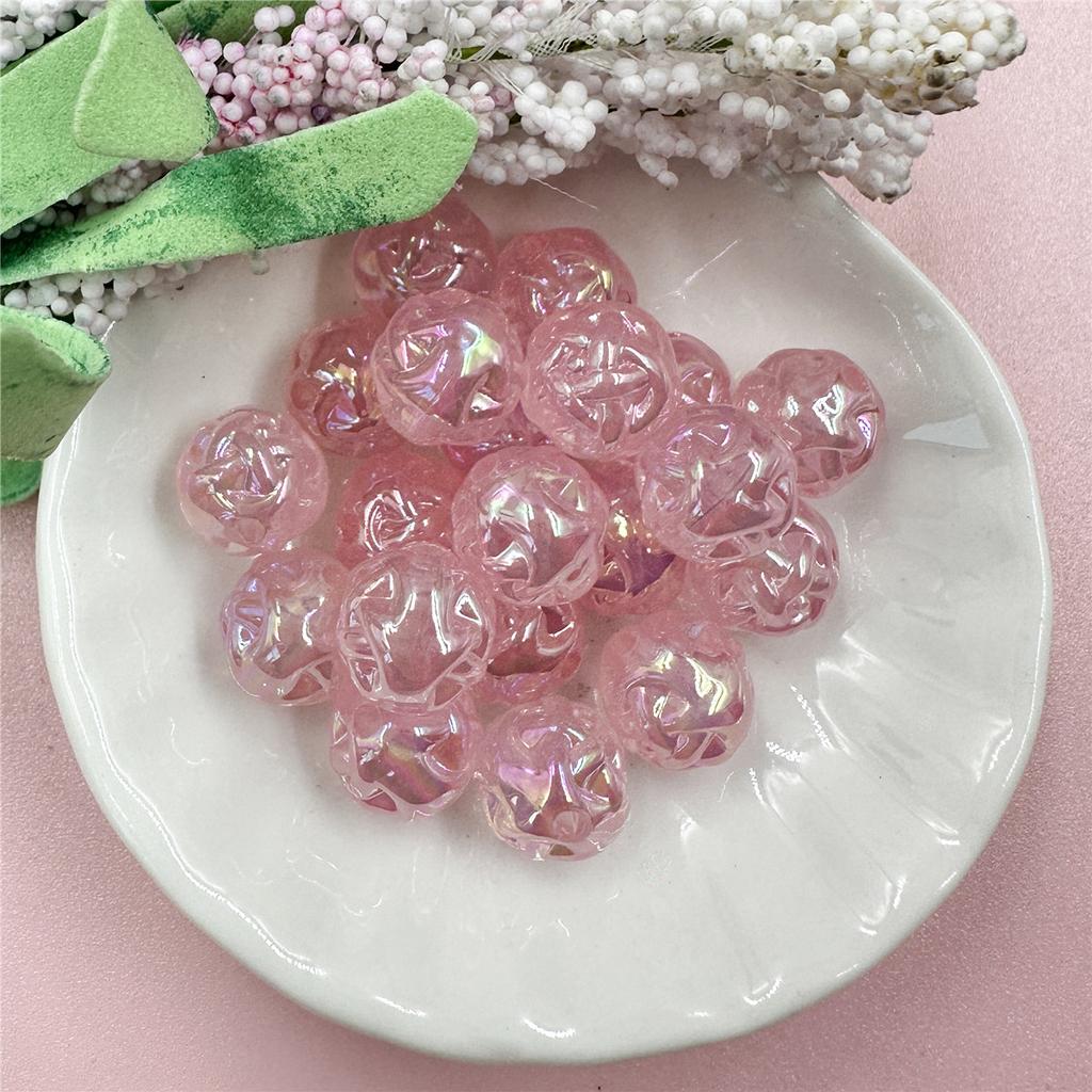 Ручной материал круглые бусины акрил для ожерелья серьги изготовление подвесок изготовление ювелирных изделий 20 шт с отверстием желе цветной сахар кулон аксессуары