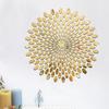 Acrylic Sunflower Stickers 3D Mirror Wall Sticker Removable Decal Acrylic Art Mural Living Room Home Round Wall Mirror Sticker