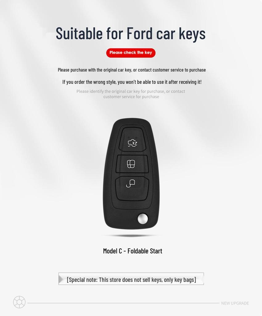Чехол для ключа автомобиля Ford для Focus, Mondeo, Escort, Taurus, Equator, Edge, Everest