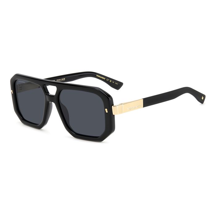 Lunettes De Soleil Dsquared2 - D2 0105/s - Noir - 56 - Mixte / Adulte