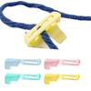 4 Pcs Crochet Tension Rings Yarn Guide Finger Holder Knitting Thimble Tool Plastic Yarn Guide Separated Yarns Tools