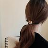 Korean Chic Minimalist Alloy Twisted Hair Rope Ponytail Accessory