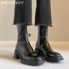 Женские ботильоны на высоком каблуке, массивная обувь, женские зимние, новая мода, обувь для ходьбы, тренд 2024, туфли для платья, туфли-лодочки Mujer, зимние ботинки