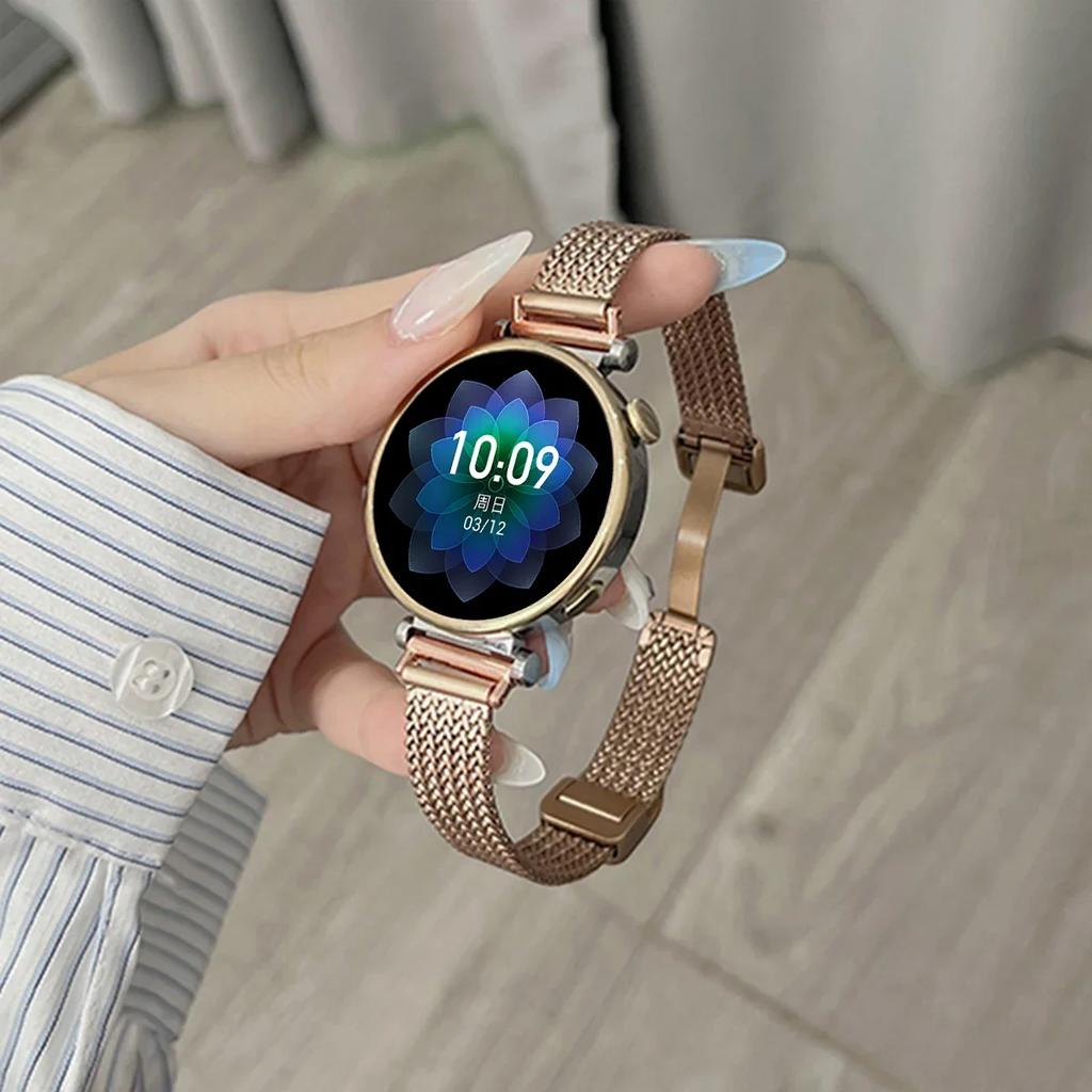 20 22 мм Роскошный металлический магнитный ремешок для Samsung Galaxy Watch 4 44 40 мм 5pro active2 Gear s3 Браслет для Huawei Watch gt2/3 Ремень
