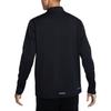 Logo Stand Collar Half Zip Long Sleeve T-Shirt Men Tops Black FZ1150010