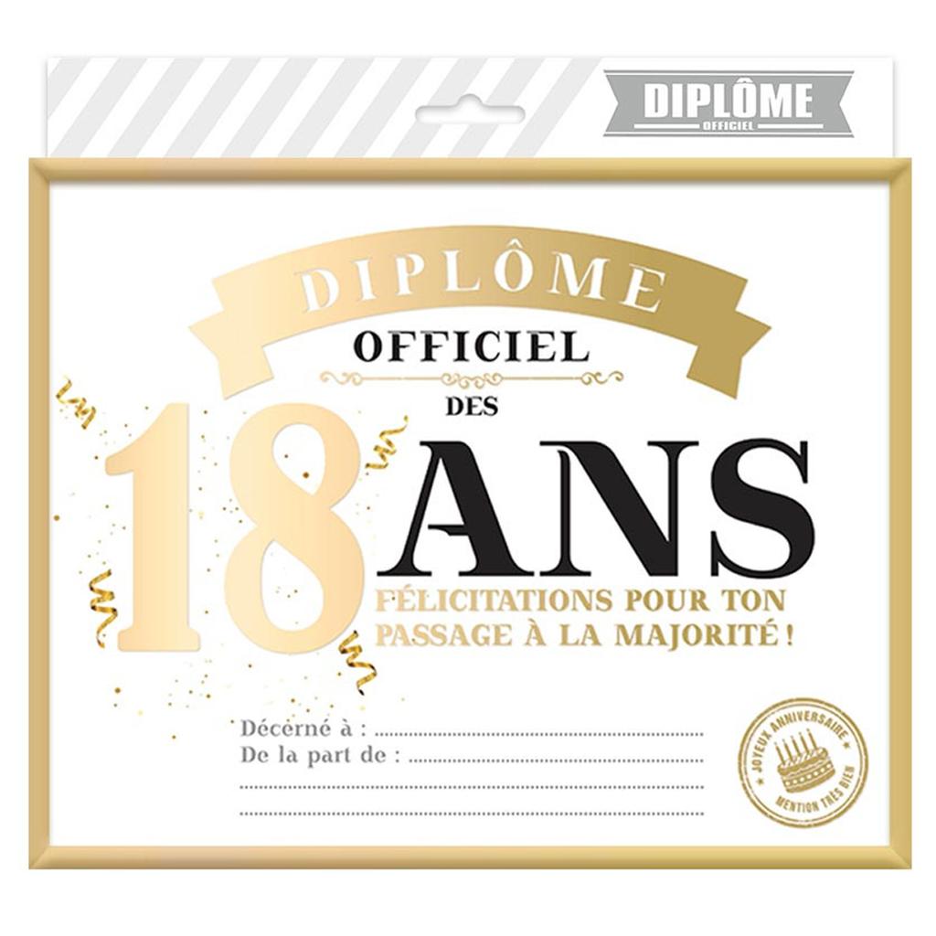Les Trésors De Lily [A3650] - Официальная золотая рамка для диплома «18 лет» - 25х20 см.