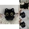Cute Black Cat Plush Doll Keychain For Girls Gift With Soft Pp Cotton Material