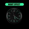 Светящиеся часы на приборную панель автомобиля с функцией ночного видения - Премиальные автомобильные интерьерные часы с дизайном звездного неба, диаметр 4 см