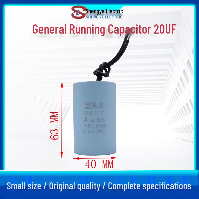 Sheng Ye CBB60 Capacitor for Circulating Pump Wall-Mounted Boiler/Oxygen Concentrator 2-6UF