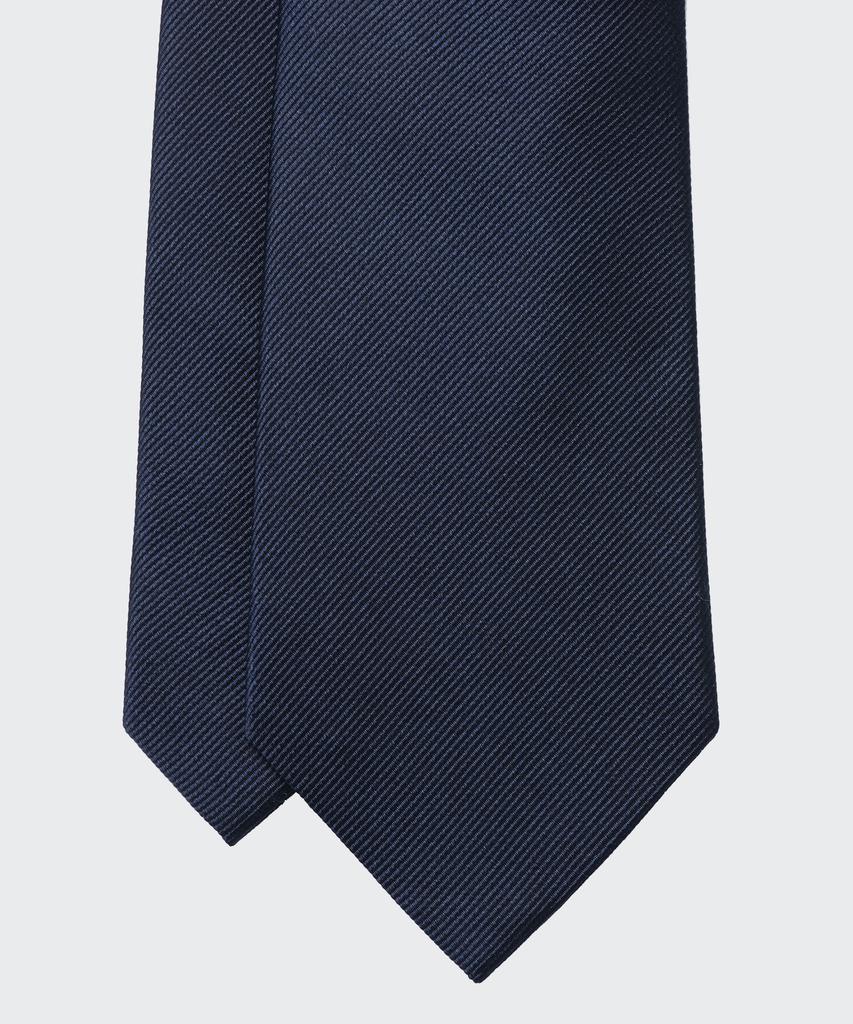MUSINSA STANDARD Silk Solid Tie [Navy]