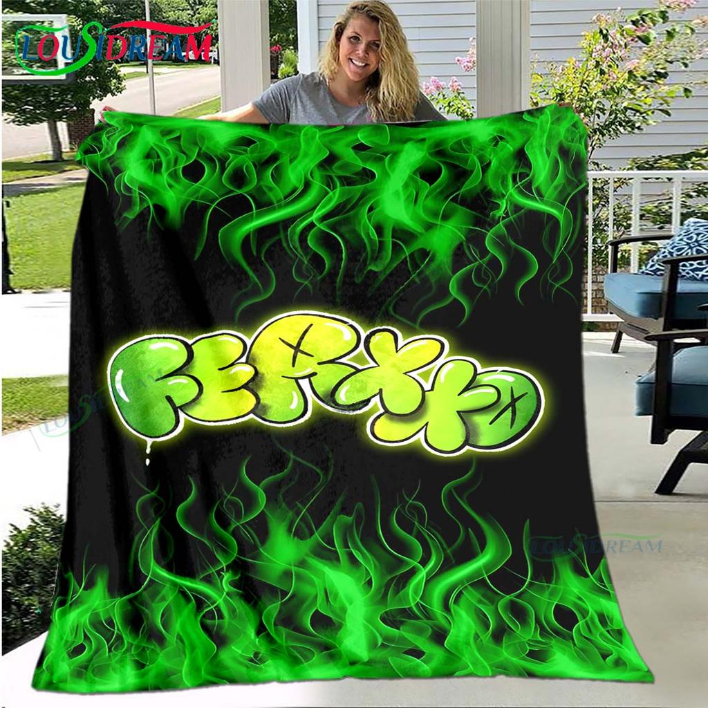 100% Polyester Pop Singer F-Ferxxo Four Seasons Blanket Sofa Cover Travel Bed Plush Blanket Travel Office Break Blanket Gift
