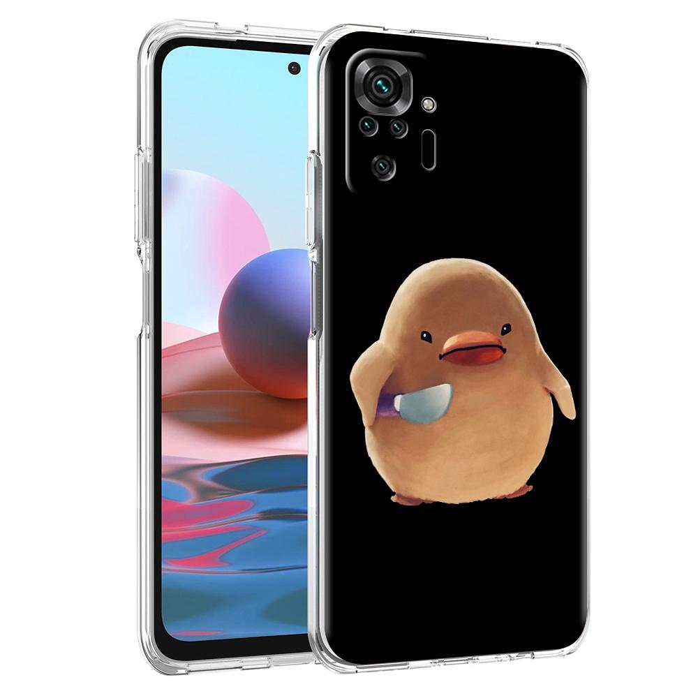 Мультяшный Утенок Сомнения Чехол для Телефона Для Xiaomi Redmi Note 12 4G 11 10 Pro 5G 10C 10S 9S 9 9T 8T 9C 9A 8 8A 7 K50 K40 Игровой Чехол