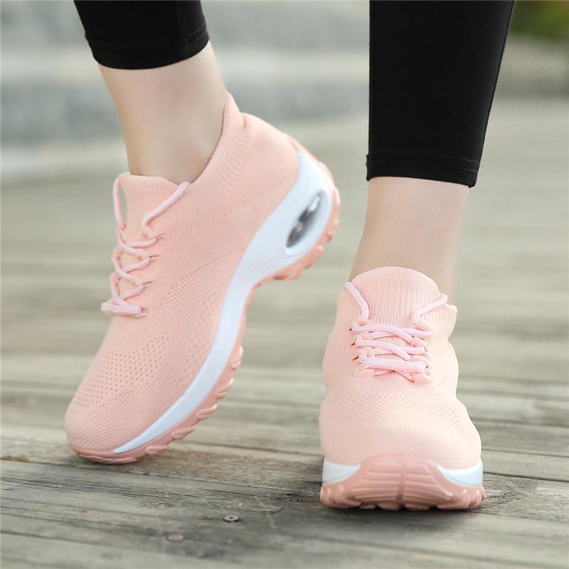 Модные женские повседневные дышащие кроссовки на высокой платформе