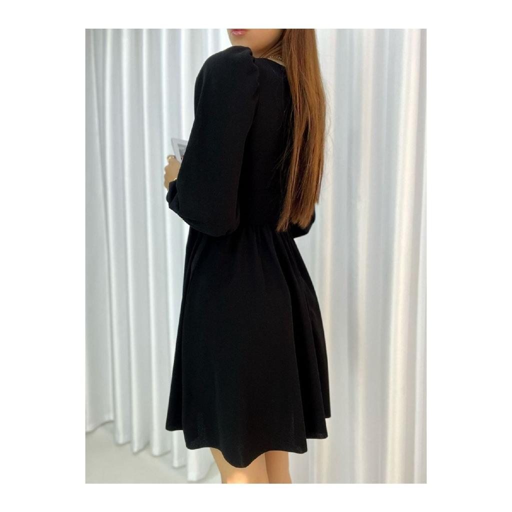 Flexible Fabric Low-cut Skirt A-line Cut Long Sleeve Evening Dress And Graduation Dress 582293 727