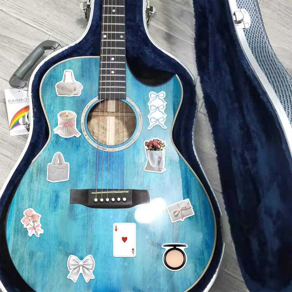 52 Мультяшные Нежные Эстетичные Граффити Наклейки Украшают Гитару Ноутбук Чемодан DIY Водонепроницаемые