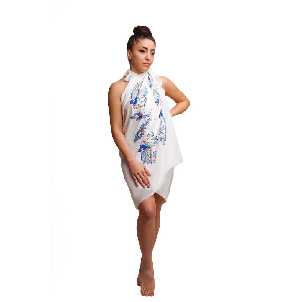 Beach Towel Peshtemal Sea Turkish Bath Sunbed Towel Cover Peshtemal (butterfly)