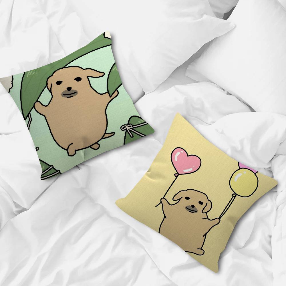 Funny Anime Meme N-Nudaeng Dog Personalized Pillow Dust Cover Bedroom Kids Party Decoration Pillowcase Birthday Children Gift