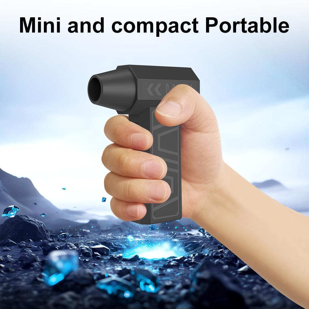 Пневматический пылесос 5-ступенчатый регулируемый 130000 об/мин Электрический пневматический пылесос 4000 мАч Перезаряжаемый беспроводной воздуходув для чистки автомобиля Турбовентилятор