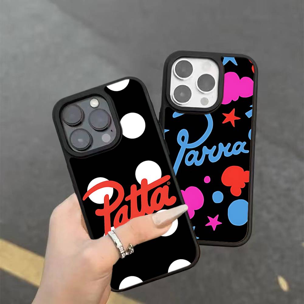 Модный чехол P-pattas PC+TPU для IPhone 17 16 15 14 PRO MAX 11 12 13 PLUS MINI
