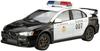 Qingdao Bunka Kyozai The Patrol Car Series SP Mitsubishi CZ4A Lancer Evolution X Patrol Car 2007 Taipei City Government Police Bureau Plastic Model