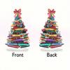 Рождественские украшения Набор stacked book ornament, 2D плоская подвеска для stacking, Настольное украшение Тема чтения Акриловый кулон, Подарки для