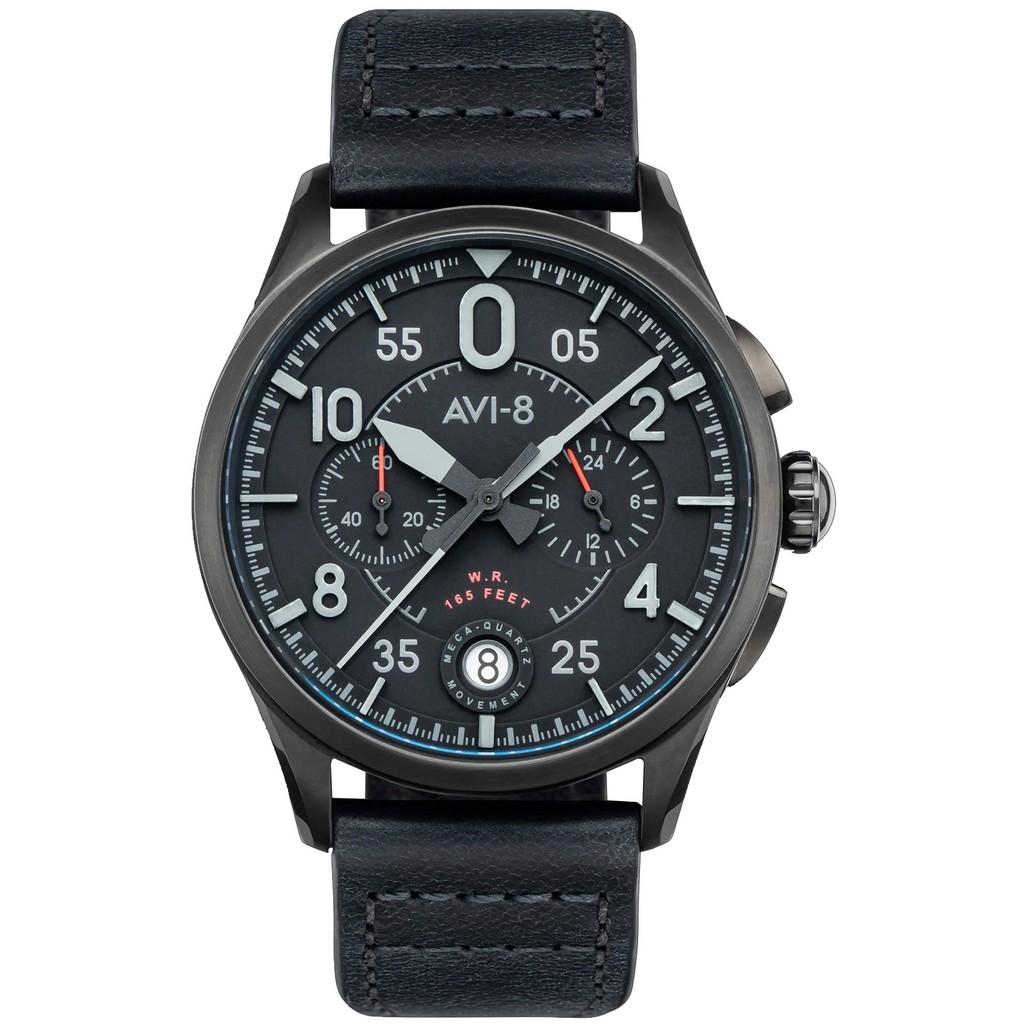 AVI-8 Spitfire Lock Chronograph Slate Black Quartz AV-4089-03 Мужские часы