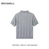 Northern Deer Lyocell-Triacetate Old Money Style Women's Polo Collar Knit T-Shirt