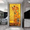 Gustav Klimt The Kiss Oil Paintings Posters and Prints Classical Wall Art Pictures for Living Room Bedroom Home Decoration