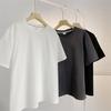 Летняя тонкая мужская футболка с круглым вырезом и коротким рукавом, в простом стиле INS Hong Kong, однотонная, свободная повседневная, с коротким рукавом, базовая рубашка.