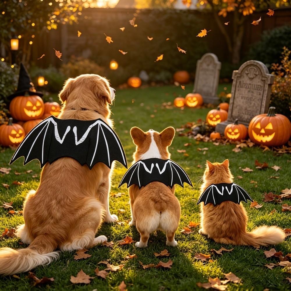 Role-playing Prop Halloween Pet Bat Wings Halloween Costume Festival Dress Up Pet Supplies