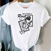 (Asian Size) Women Print Tee Butterfly Letter 90s Cute Sweet Top Clothing Casual Short Sleeve Fashion Tshirt Lady Female Graphic T-shirt