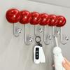 No Marks Suction Cup Hook Removable Clothes Storage Rack Hat Storage Coat Hanger  Entrance Door