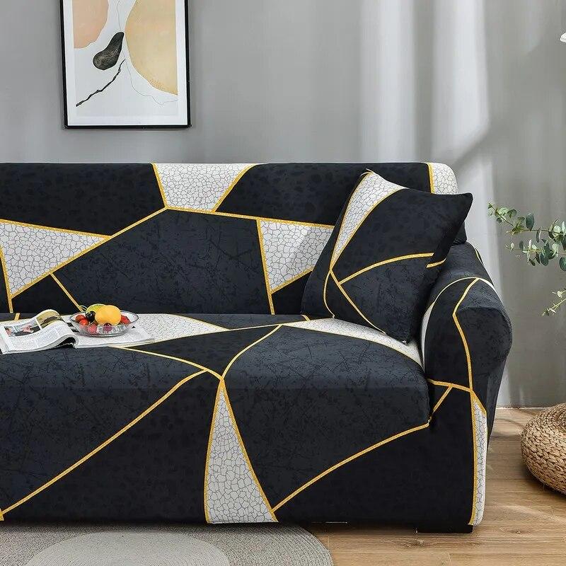 Чехлы для диванов с геометрическим рисунком для гостиной, современные эластичные чехлы для диванов, чехлы для угловых диванов, чехлы для кресел и диванов, 1/2/3/4 сиденья, 1 шт.