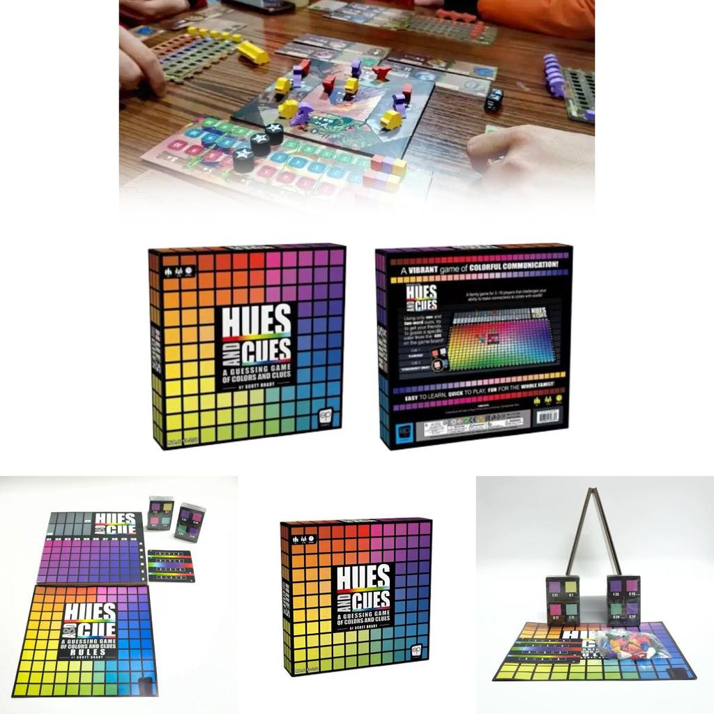 Hues And Cues A Guessing Game Of Colors Clues Puzzle Toy With Plastic Components For Family And Party Activities