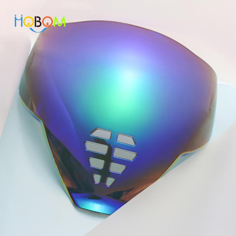 Ghost Face Motorcycle Windshield Visor for Icon Airflite C06 Helmet (Day/Night)