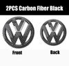 ear1 Car Logo Front Grille Rear Trunk Decoration Sticker Accessories For VW GTI Golf MK6 MK7 Polo Passat CC Tiguan T-ROC Jetta Arteon