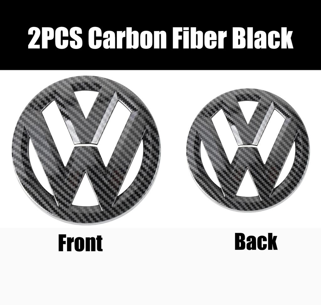 ear1 Car Logo Front Grille Rear Trunk Decoration Sticker Accessories For VW GTI Golf MK6 MK7 Polo Passat CC Tiguan T-ROC Jetta Arteon