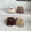 Niche Lamb Furry Bag Женская новая осенне-зимняя сумка с плюшевой текстурой через плечо Сумка-цепочка Изысканная маленькая сумка с мехом