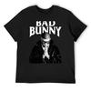 Футболка Bad Bunny хлопковая мужская футболки черные новые подарки и футболки тяжелые футболки для мужчин
