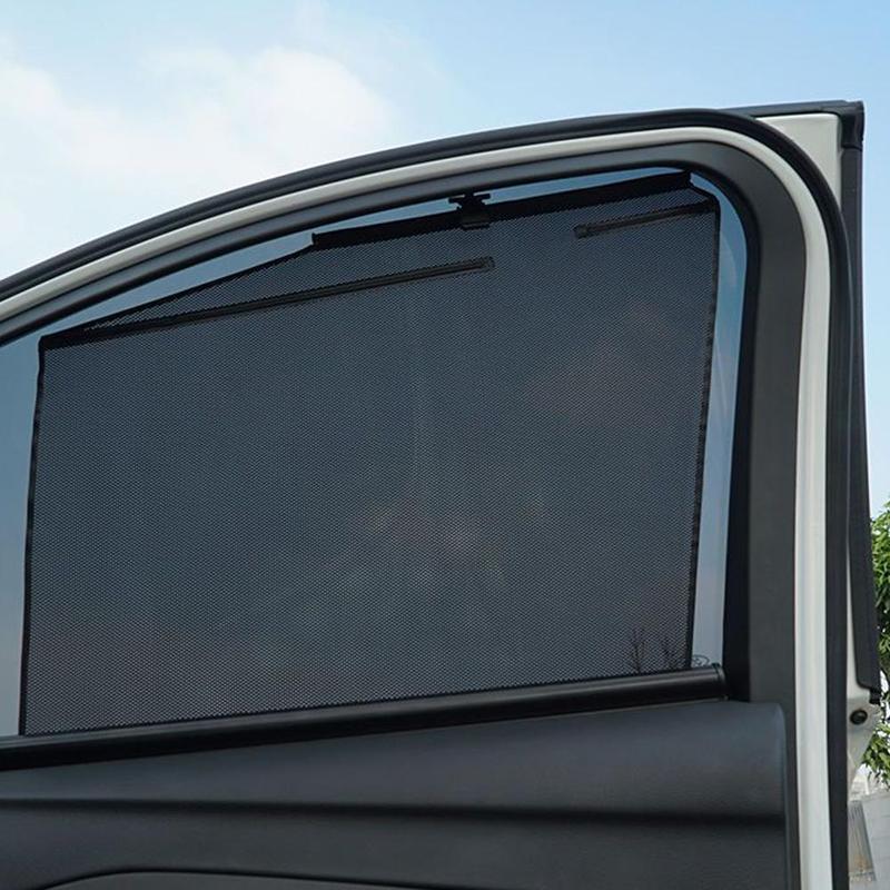 Car Window Sunshade Automatic Retractable Curtain Summer UV Protection Mesh Privacy Universal Side Window Cover Accessories